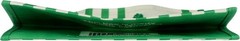 Eco-Friendly 3.5 Gallon Reusable Shopping Bag with Zipper Pocket – Green Striped