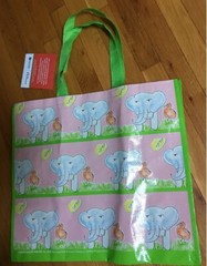 ELEPHANTS 🐘 REUSABLE Shopping Bag~HomeGoods~EcoFriendly TOTE~Jimmy Fund CUTE!