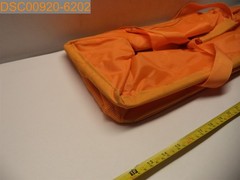 SPOTTED STAINS: Baleine 22″ Length x 10 1/2″ Width x 11″ Deep Tote Bag Orange