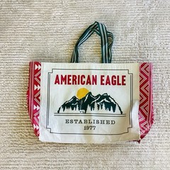 American Eagle Shopping Bag Mountains 20″ Recycled Plastic Bottles Reuseable