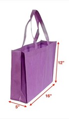 10 Purple Shopping Tote Bags Eco Friendly Reusable Recyclable Gift Promo Bag
