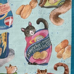 New TJMaxx Extra Large 3 x Shopping Bags Cats in Chip Bags Cute