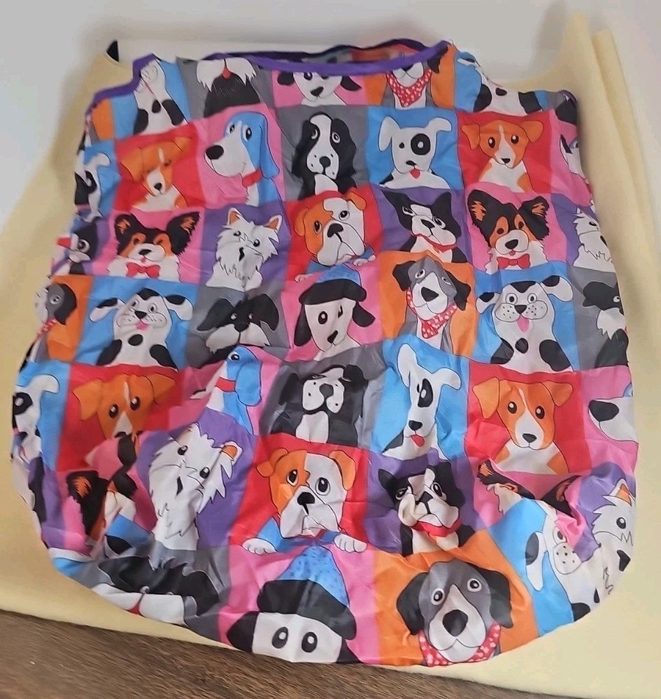 Grocery Shopping Polyester Bag Animal Rescue Site Foldable Reusable Various Dogs