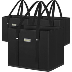 3Pk Reusable Grocery Bags, Foldable Shopping Bags for Groceries with Reinforc…