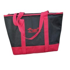 Trader Joes Insulated Reusable Cooler Shopping Grocery Bag 7 Gallon Zipper Red