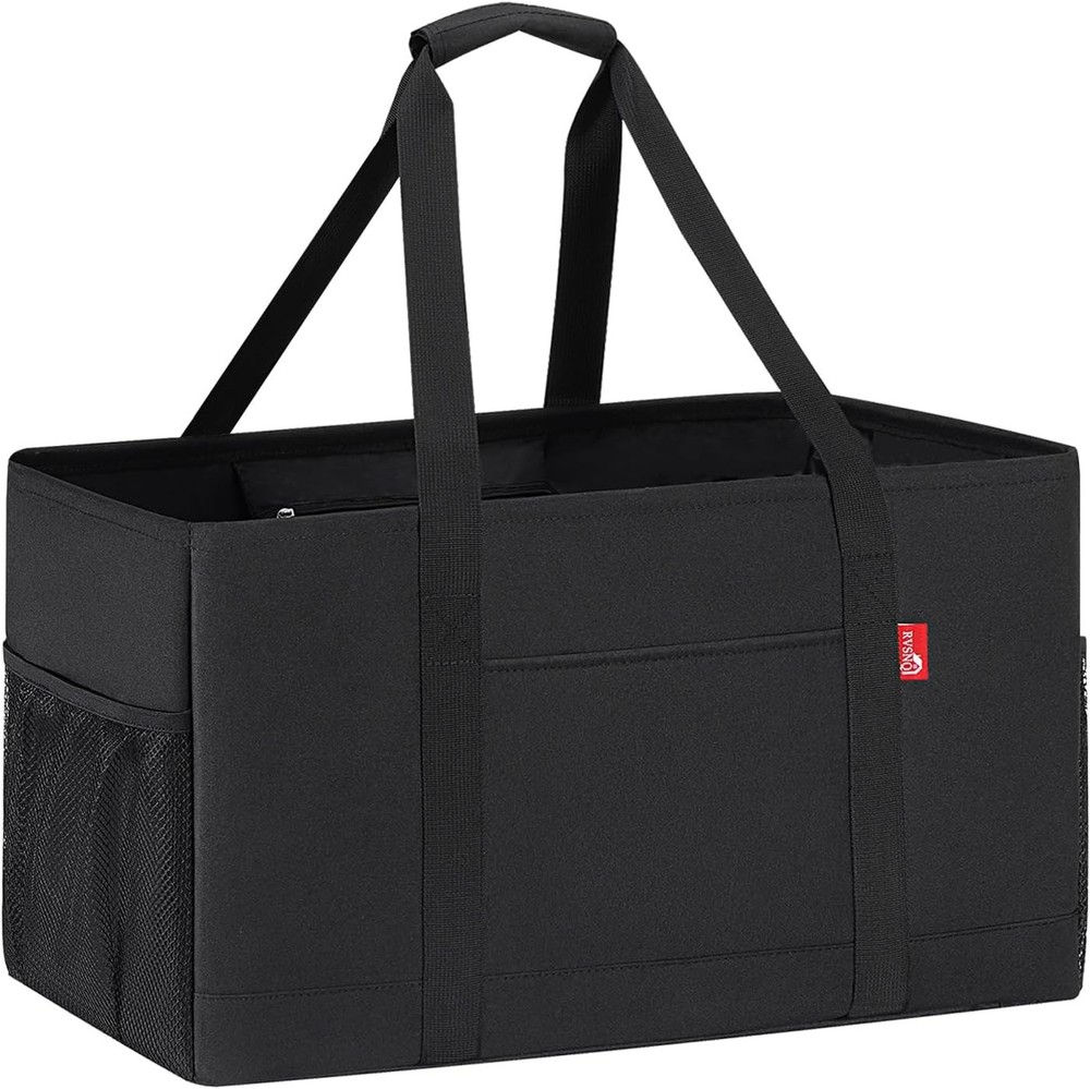 Extra Large Utility Tote Bag Foldable Reusable Grocery Bags Collapsible Tote Wit