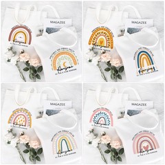 10 Pcs Employee Appreciation Gifts for Women Inspirational Rainbow Canvas Tot…
