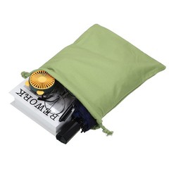 3pcs Reusable Drawstring Bags, 10×12.6″ Multipurpose Bags, Light Green