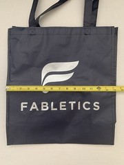 FABLETICS Reusable Shopping Tote Bag Blue Red White 15.5 x 14
