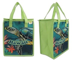 Hawaiian Honu Eco Insulated Tote Shopping Bag Tiki Bar Hawaii Farm Market New