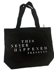 Lane 8 EDM DJ This Never Happened Black Canvas Shoulder Tote Summer Gatherings