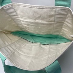 LOT Set of 2 — Trader Joe’s Canvas MINI Spring Tote Bags — Pastel Green + Blue!!