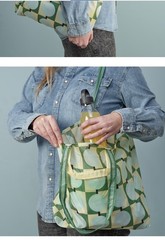 IKEA Sotronn Pale Yellow/Multicolor Folds Into It’s Pocket Shopping Tote Bag