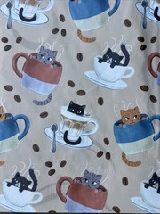 NEW CATS Reusable Shopping Bag TJX Tote CATS Cats & COFFEE-CUPS☕️