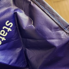 Stater Bros Purple Floral Reusable Shopping Bag