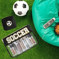 DMJRZTF 2 Pcs Soccer Snack Bags Team Gifts 12.2 x 8.6 x 0.3 inches,