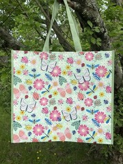 TJ Maxx Large Shopping Bag Butterfly Butterflies Summer Eco Friendly Tote Bag