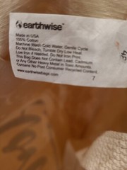 Earthwise LARGE Grocery Bag Beach Canvas Tote Sweet Honey honeycomb sturdy bee