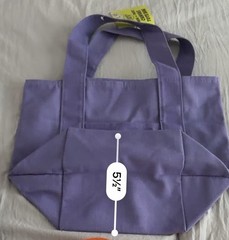 Trader Joe’s Canvas Foldable Tote Bag Orange 13×10.5×5.5 in