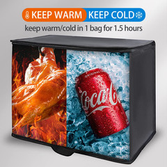 2PK Insulated Grocery Bags Reusable Heavy Duty – Cooler Tote with Reinforced Bas