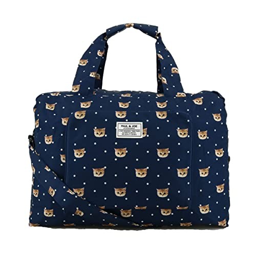 Paul & Joe Folding Boston Bag Limited Edition Cat 33L Hand Shoulder Bag Navy