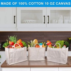 Canvas Grocery Bag Canvas Shopping Bags For Groceries Market Bag Canvas Reusable