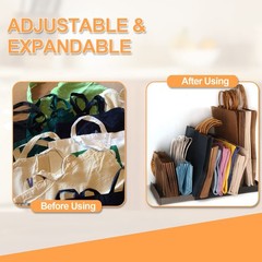 Engorgio Adjustable Shopping Bag Organizer – Great for Storing Folded Cloth, …
