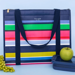 Reusable Shopping Bag, Insulated Grocery Tote with Shoulder Straps, Large Collap