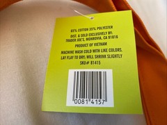 TRADER JOE’S TRICK OR TREAT MINI CANVAS TOTE BAGS-Set of 2 -Purple & Orange-NEW