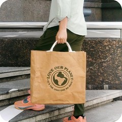 Reusable Grocery Bag Large Sustainable Washable Paper Tote