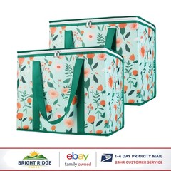 Reusable Shopping Bags, Extra Large Insulated Cooler for Food Delivery & Picnic