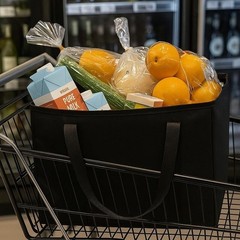 XL Insulated Grocery Bags 2-Pack Reusable Thermal Tote Food Delivery Cooler New