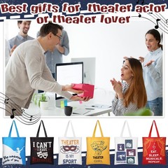 Paterr 12 Pcs Theater Canvas Tote Bags Bulk Theatre Gifts for Women Musical L…