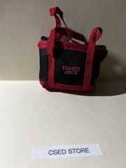 Trader Joes reusable Red bag, Tote, W Micro Zippered Bag Limited edition
