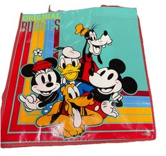 New Disney Mickey Mouse Gang Blue Reusable Shopping Gift Bag Recycled Material