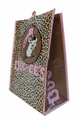 Set Buc-ees Leopard Print Reusable Tote Bag With Pink and red 24 cooler