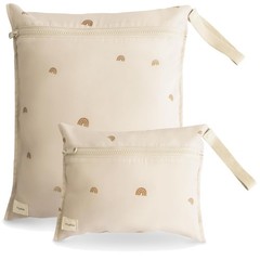Set of 2 Wet Bags | Large & Small Storage | Zippered Pockets-~