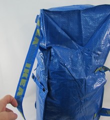 Frakta 20 Gal. Bag IKEA Tote 901.491.48 Zipper Handles Back Pack Storage Blue