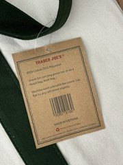 Trader Joe’s Bag Canvas Reusable Heavy Cotton Basic Style Shopping Navy Large