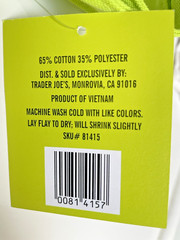 Trader Joe’s Halloween Trick Or Treat Canvas Tote Bag Black Purple Green (2025)