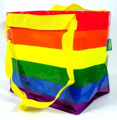 Ikea Storstomma Rainbow Bag SMALL Shopping Storage Gay Pride LGBT LGBTQ Ltd Ed