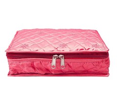 atorakushon Satin Makeup Pouches Vanity Jewellery Traveling Standard, Pink