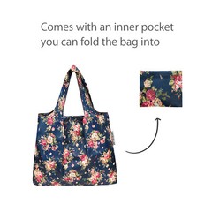 Wrapables Convenient Foldable Tote Nylon Reusable Grocery Bags
