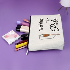 Sazuwu Nurse Practitioner Gifts for Women Funny Makeup Bag Working The Pole