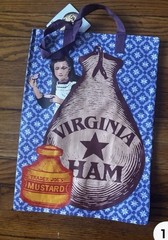Trader Joe’s Virginia Tote Bag Lovers Romantic Art Reusbale 6 Gallon Bag New