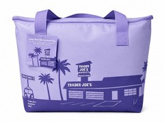 TRADER JOE’S NEW SPRING 2026 Large Reusable Insulated Bag 8 Gallons Purple Rain
