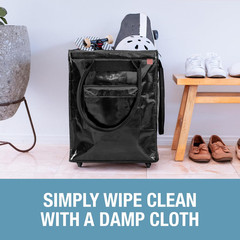 Clevermade Hauler Rolling Tote Bag, 90L Collapsible Portable Shopping Cart