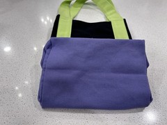 Trader Joe’s Mini Tote Bag Halloween Purple Green Orange Black 12×11