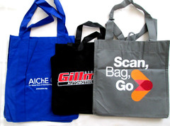 3/pcs Shopping Grocery Travel Bags L/M Size Totes Reusable W/Logo-New