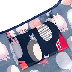 Wrapables Large & Small Foldable Tote Nylon Reusable Grocery Bags, Set of 2